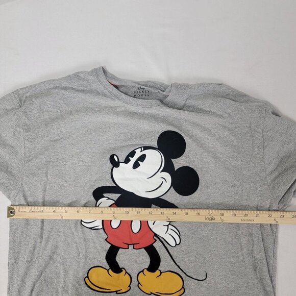 Disney Mickey Mouse Men's Gray Short Sleeve Tshirt T Shirt Size XXL 90% Cotton - Picture 6 of 7